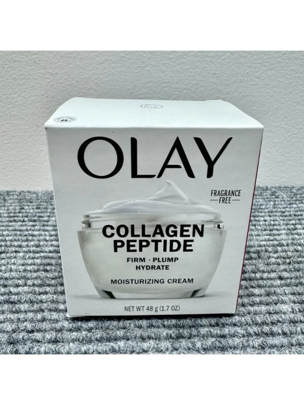 Olay Collagen Peptide Moisturizing Cream Fragrance Free Firm Plump 1.7 oz NEW